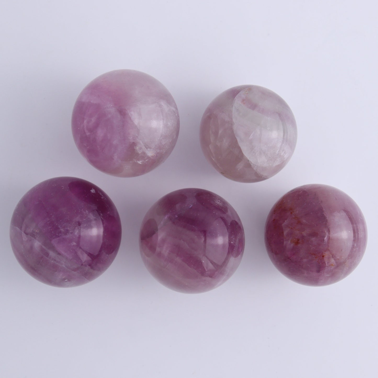 Fluorite Spheres Set of 12 - Expert Wholesale and Supplier of Wholesale Crystals & Bulk Gemstones, ["Fluorite","Mexico","Spheres"]