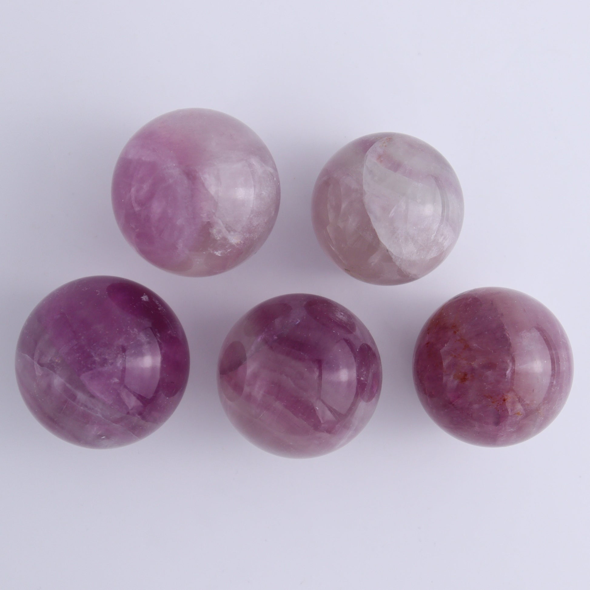 Fluorite Spheres Set of 12 - Expert Wholesale and Supplier of Wholesale Crystals & Bulk Gemstones, ["Fluorite","Mexico","Spheres"]