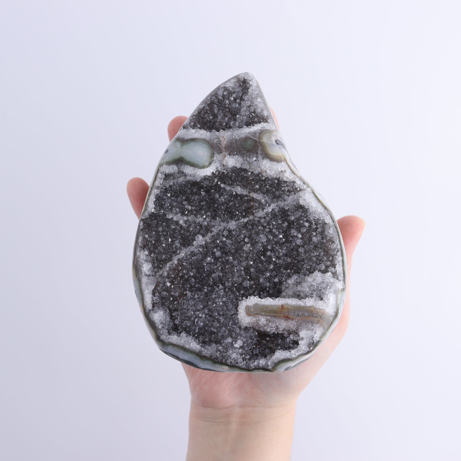 Uruguay Druzy Amethyst Flames Set of 3 - Expert Wholesale and Supplier of Wholesale Crystals & Bulk Gemstones, ["Amethyst","flames","Uruguay"]