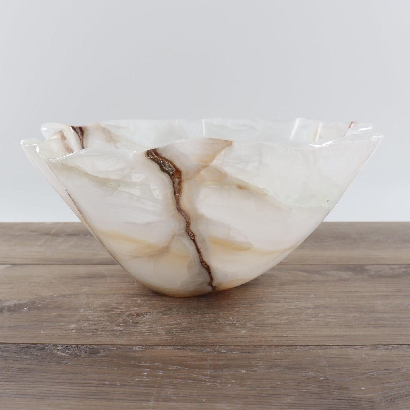 Mexican Onyx/Calcite Bowl 14"