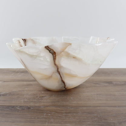Mexican Onyx/Calcite Bowl 14"