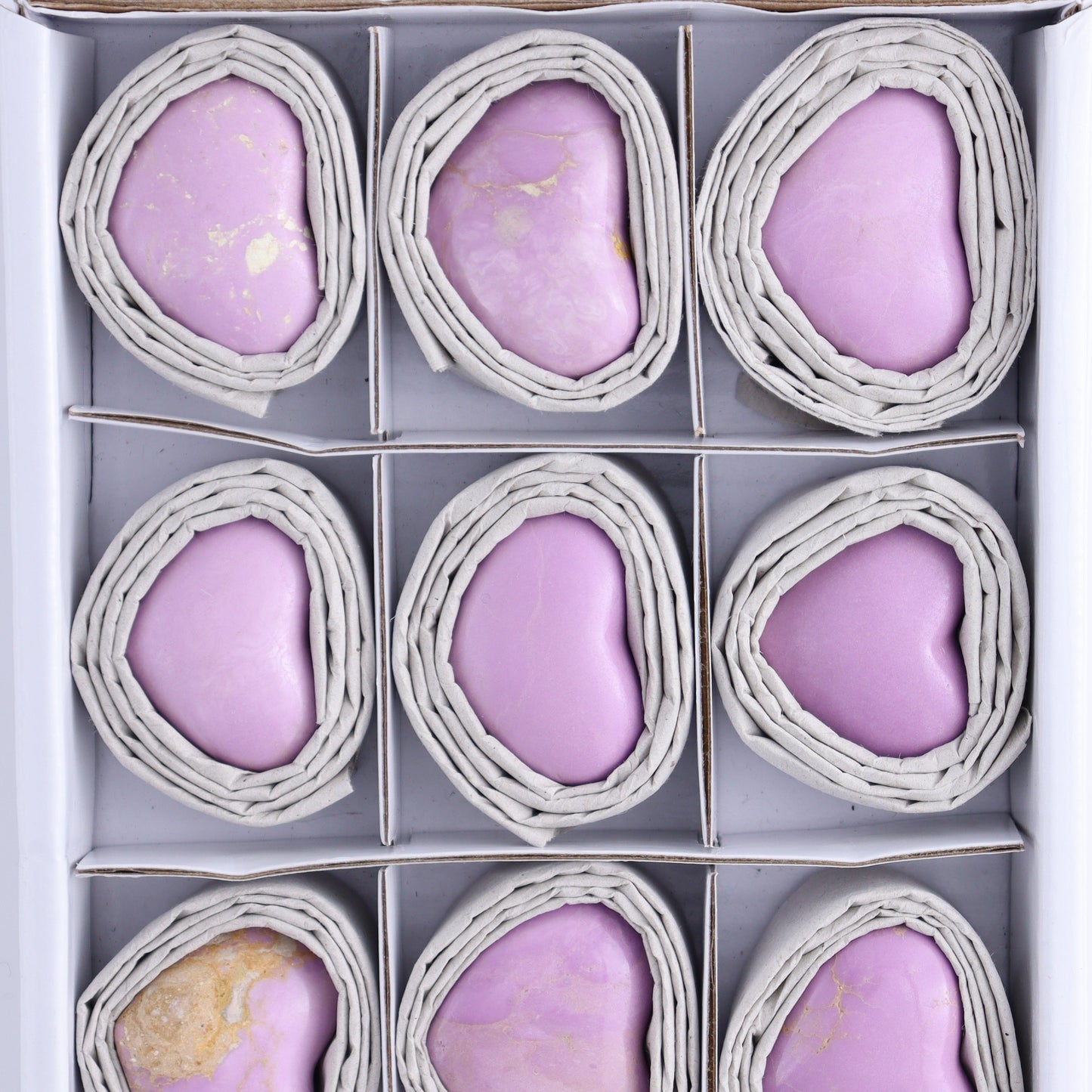 Phosphosiderite Hearts Set of 12 - Expert Wholesale and Supplier of Wholesale Crystals & Bulk Gemstones, ["Hearts","Phosphosiderite"]
