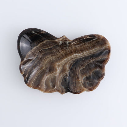One Butterfly Bowl Mexican Onyx/Calcite Chocolate
