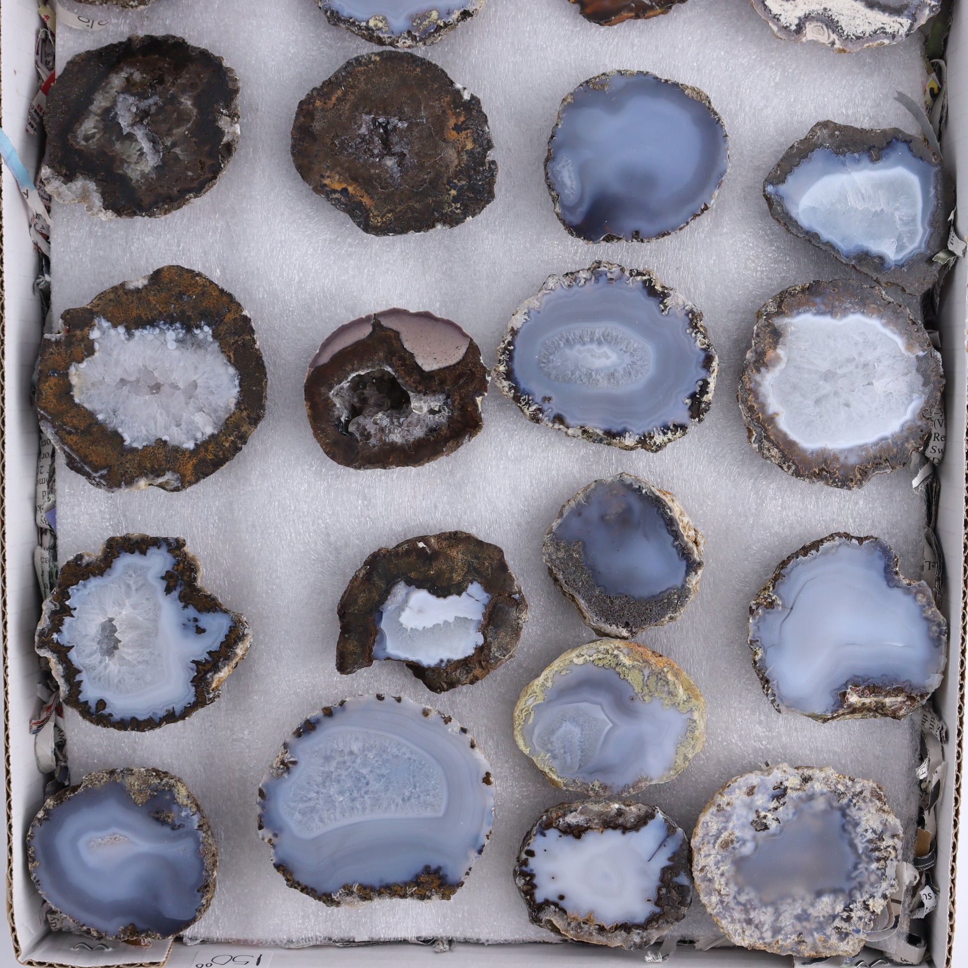 Agate Geodes Flat of 25 - Expert Wholesale and Supplier of Wholesale Crystals & Bulk Gemstones, ["Agate","flat","Flats","Geodes"]