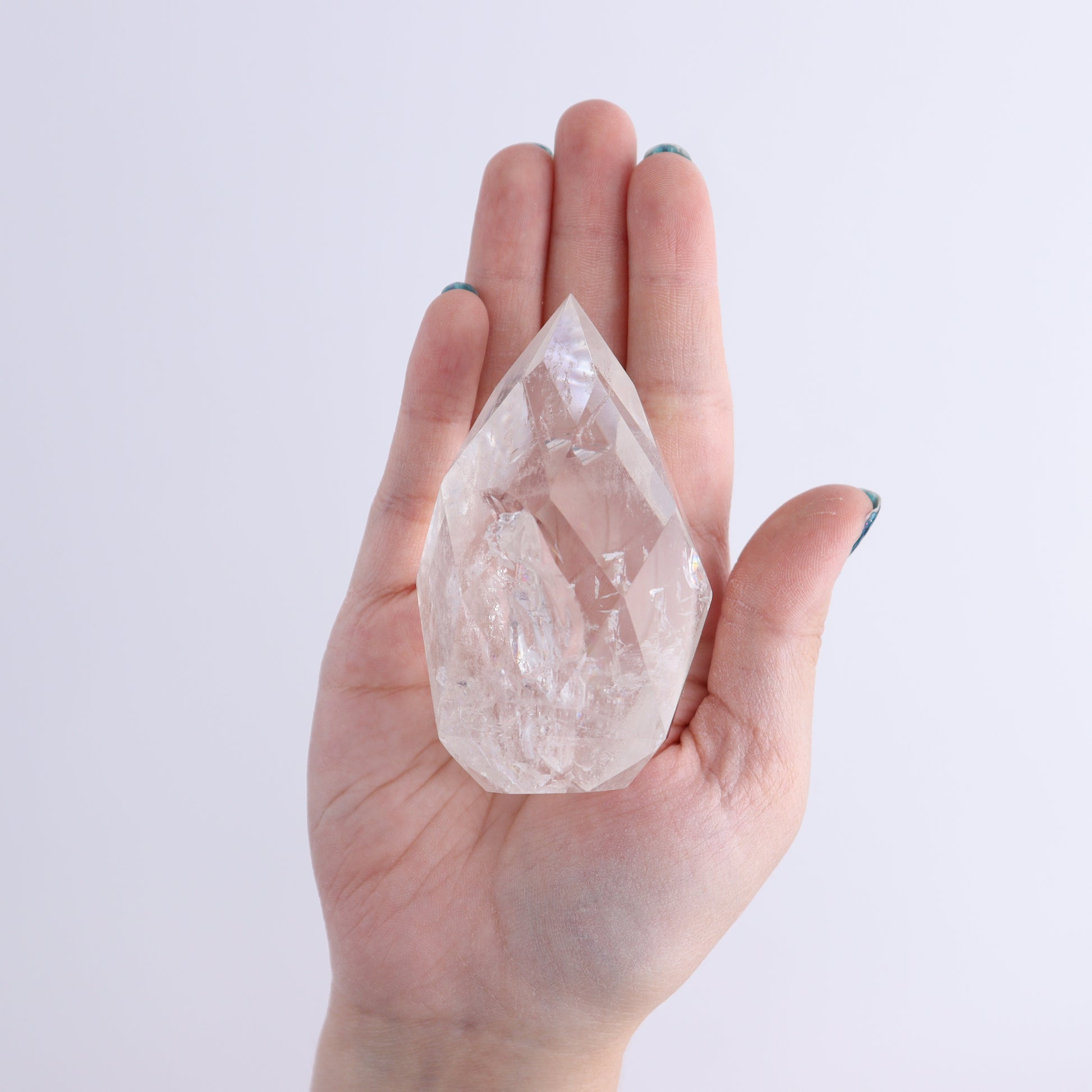 Imperfect Clear Quartz Face Polished Set of 5 - Expert Wholesale and Supplier of Wholesale Crystals & Bulk Gemstones, ["Brazil","Clear Quartz","Face Polished","Quartz"]