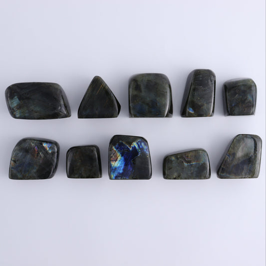 Labradorite Freeform Set of 10 - Expert Wholesale and Supplier of Wholesale Crystals & Bulk Gemstones, ["Freeforms","Labradorite","Madagascar"]