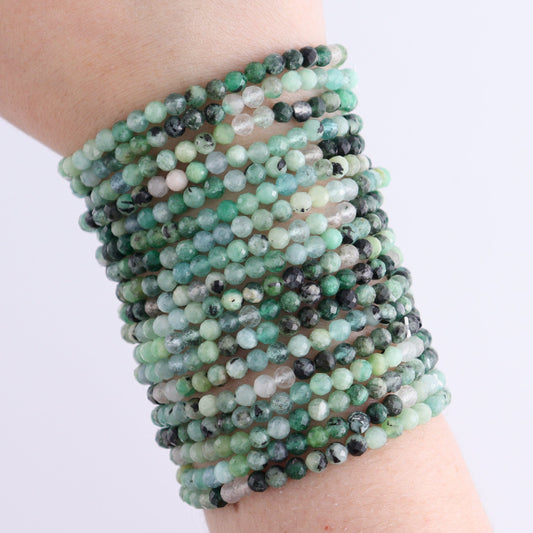 One Faceted Emerald Bracelet | Mi Esperanza Minerals | Supplier of Crystals and Onyx