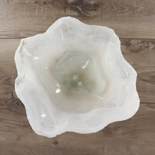 Mexican Onyx/Calcite Bowl 15" - Expert Wholesale and Supplier of Wholesale Crystals & Bulk Gemstones, ["Bowls","Calcite","Mexico","onyx"]