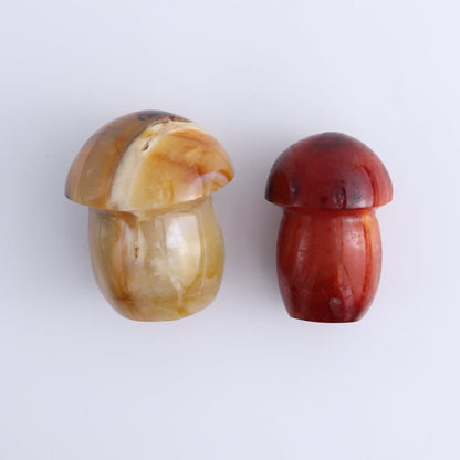Carnelian Mushrooms Set of 8