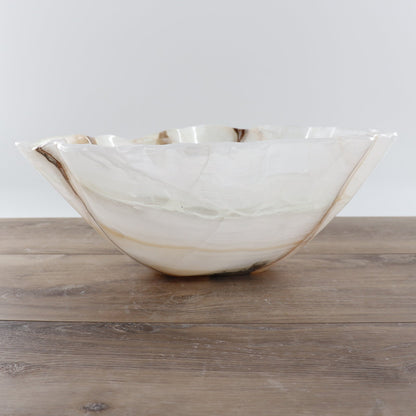 Mexican Onyx/Calcite Bowl 14"