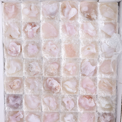 Chalcedony Clusters Set of 54