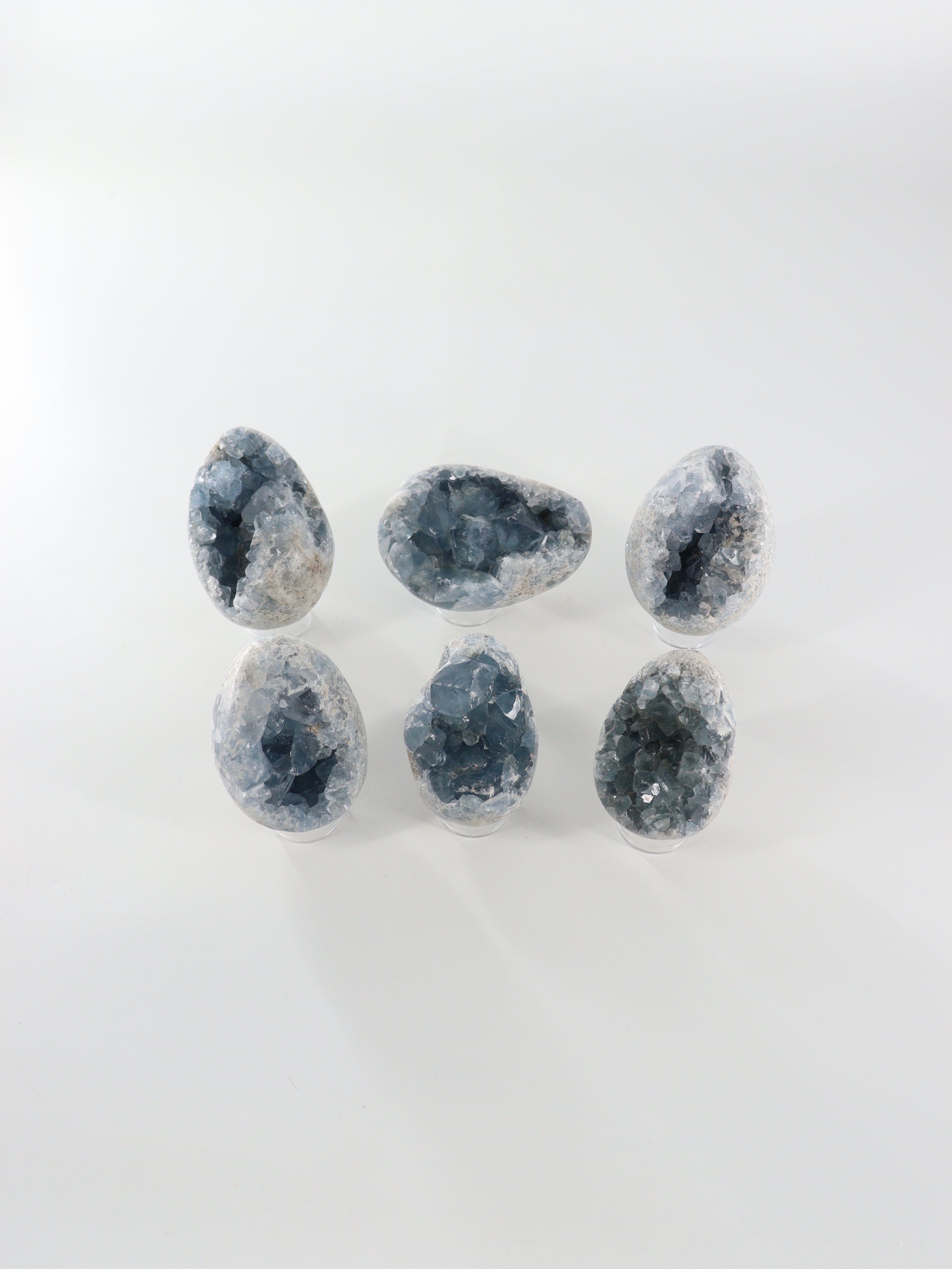 Celestite Eggs Set of 6 - Expert Wholesale and Supplier of Wholesale Crystals & Bulk Gemstones, []