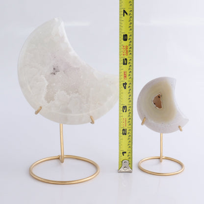 Agate Moons with Stand Set of 5 - Expert Wholesale and Supplier of Wholesale Crystals & Bulk Gemstones, ["Agate","Brazil","moons"]