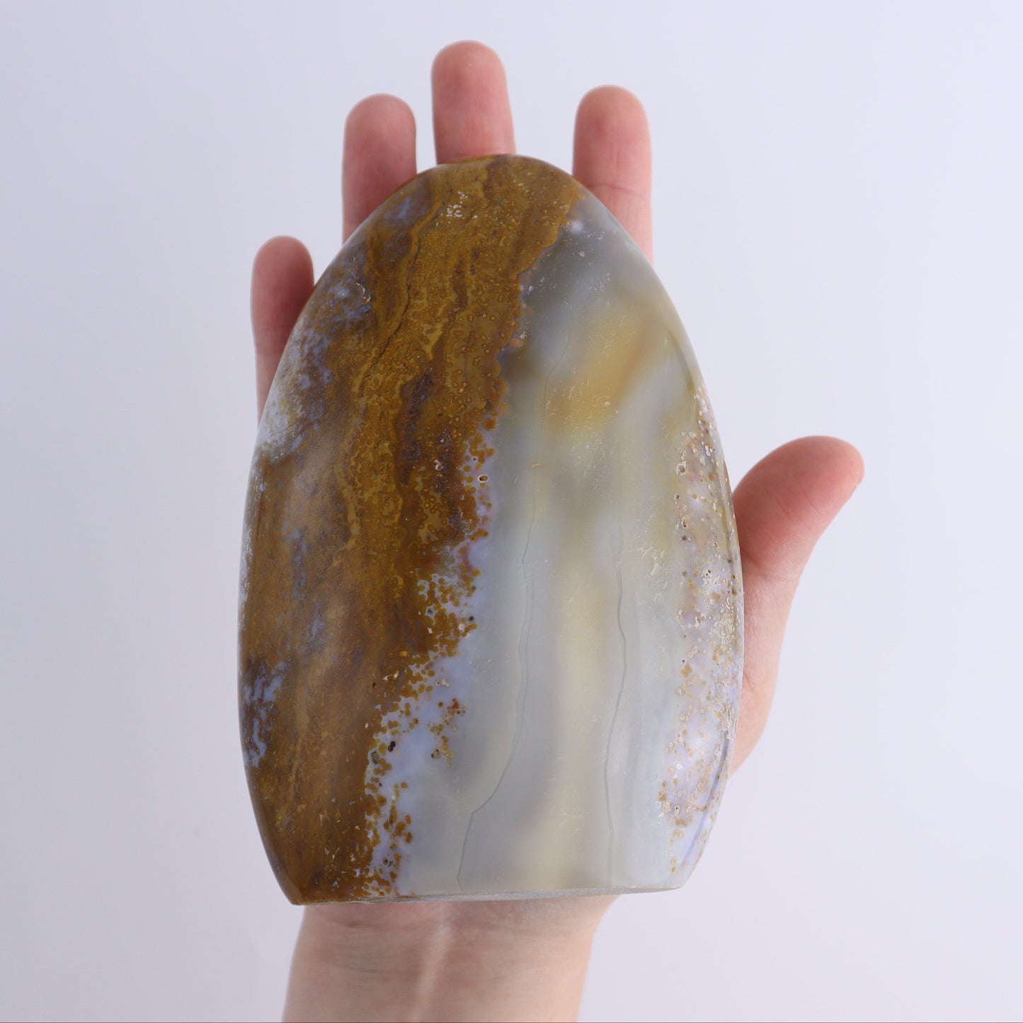 Mixed Jasper, Agate, and Calcite Set of 8 - Expert Wholesale and Supplier of Wholesale Crystals & Bulk Gemstones, ["Agate","Blue Calcite","Calcite","close_70","jasper","Ocean Jasper","Orca Agate"]