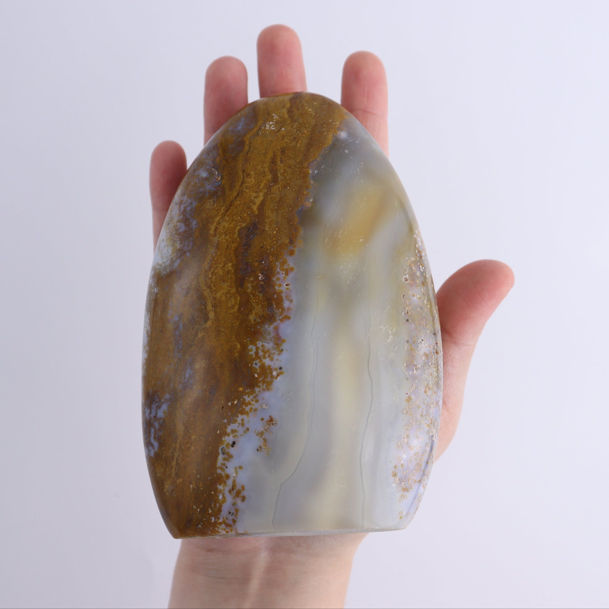 Mixed Jasper, Agate, and Calcite Set of 8 - Expert Wholesale and Supplier of Wholesale Crystals & Bulk Gemstones, ["Agate","Blue Calcite","Calcite","close_70","jasper","Ocean Jasper","Orca Agate"]