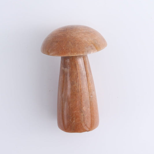 Peach Moonstone Mushrooms Set of 7