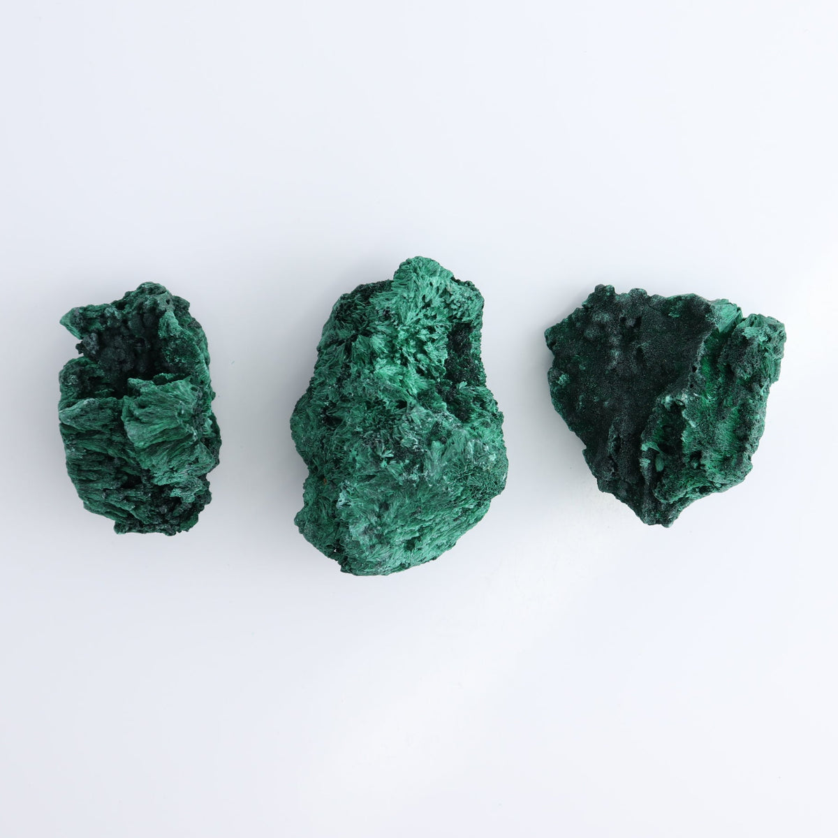 Malachite Freeforms Set of 9 - wholesale crystals