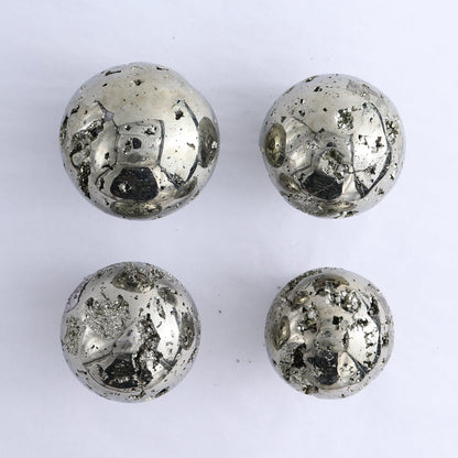 Pyrite Spheres Set of 4