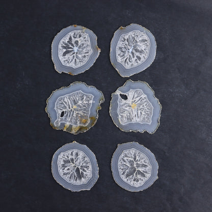 Iris Agate Slices Set of 6 - Expert Wholesale and Supplier of Wholesale Crystals & Bulk Gemstones, ["Agate","Iris Agate","Slices and Slabs"]
