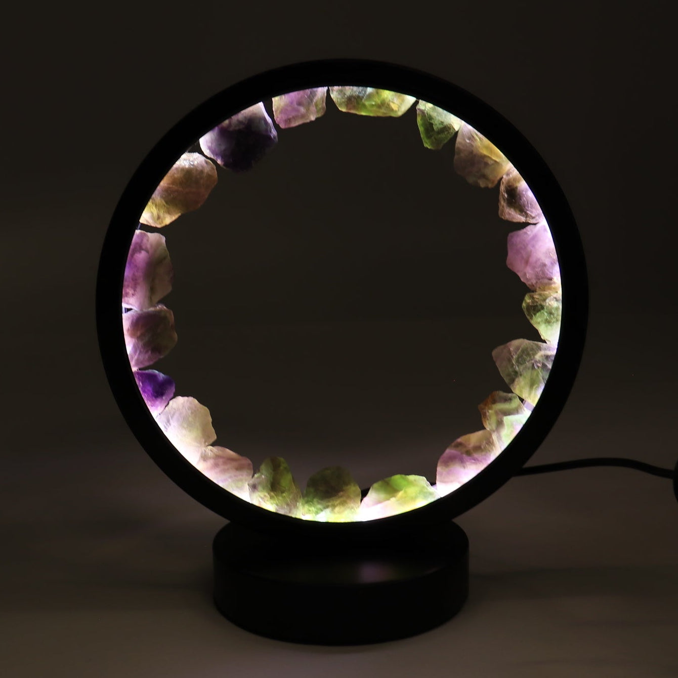 One Fluorite Round Lamp