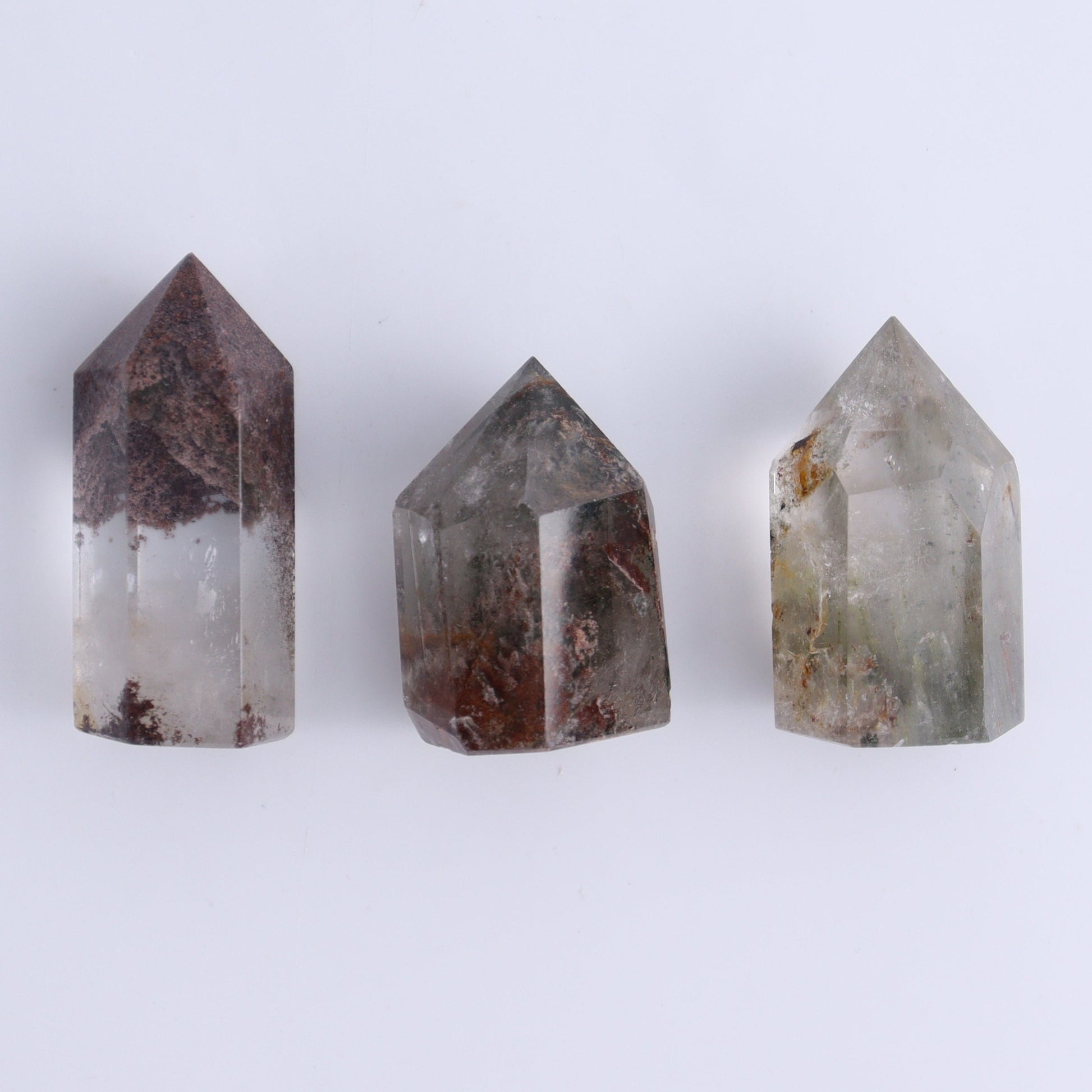 Garden Quartz Towers Set of 35 - Expert Wholesale and Supplier of Wholesale Crystals & Bulk Gemstones, ["Garden Quartz","Quartz","Towers"]