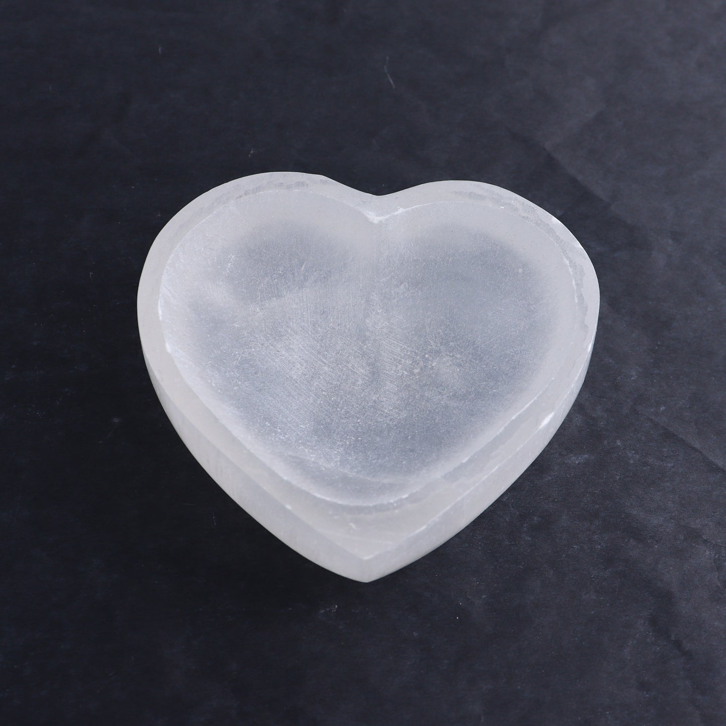 One Selenite (Satin Spar) Heart Bowl - Expert Wholesale and Supplier of Wholesale Crystals & Bulk Gemstones, ["bowl","Bowls","Hearts","Morocco","Selenite"]