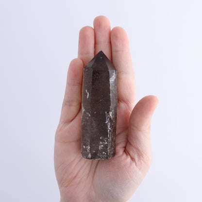 Smoky Quartz Polished Tops Set of 12 - Expert Wholesale and Supplier of Wholesale Crystals & Bulk Gemstones, ["Brazil","close_70","Points","Polished Tip","Quartz","Smoky Quartz"]