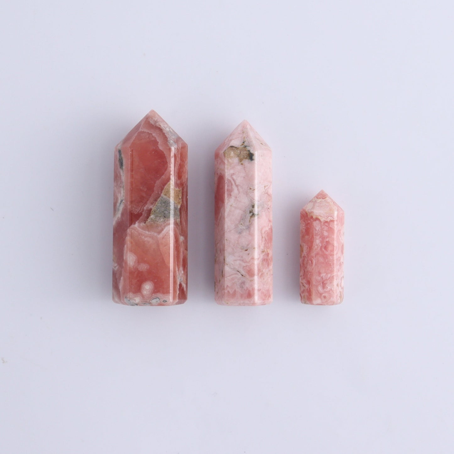 Rhodochrosite Towers Set of 5 - Expert Wholesale and Supplier of Wholesale Crystals & Bulk Gemstones, ["Argentina","Rhodochrosite","Towers"]