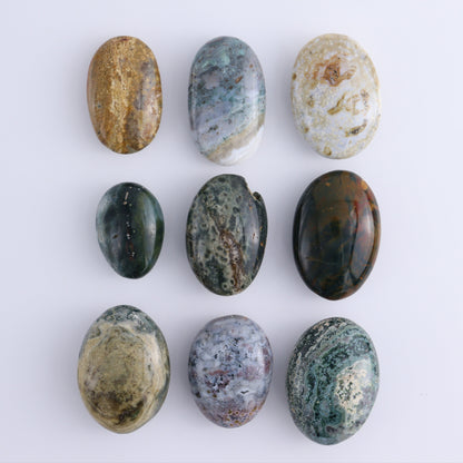 Ocean Jasper Palm Stones 1kg Set - Expert Wholesale and Supplier of Wholesale Crystals & Bulk Gemstones, ["Ocean Jasper","Palm Stones"]