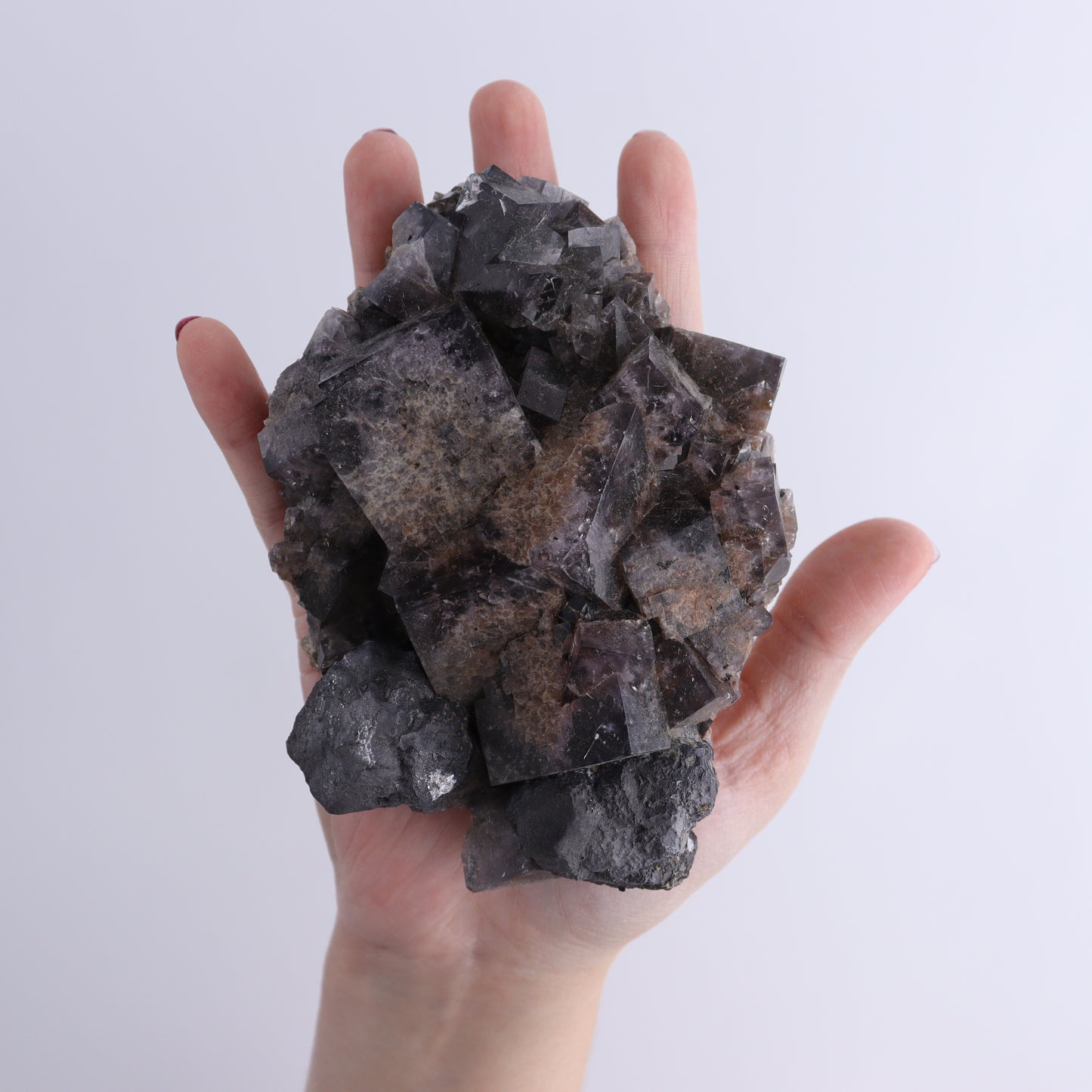 Fluorite Purple Rain Pocket Set of 7 - Expert Wholesale and Supplier of Wholesale Crystals & Bulk Gemstones, ["close_50","England","Fluorite","Purple Rain Pocket","Rough"]