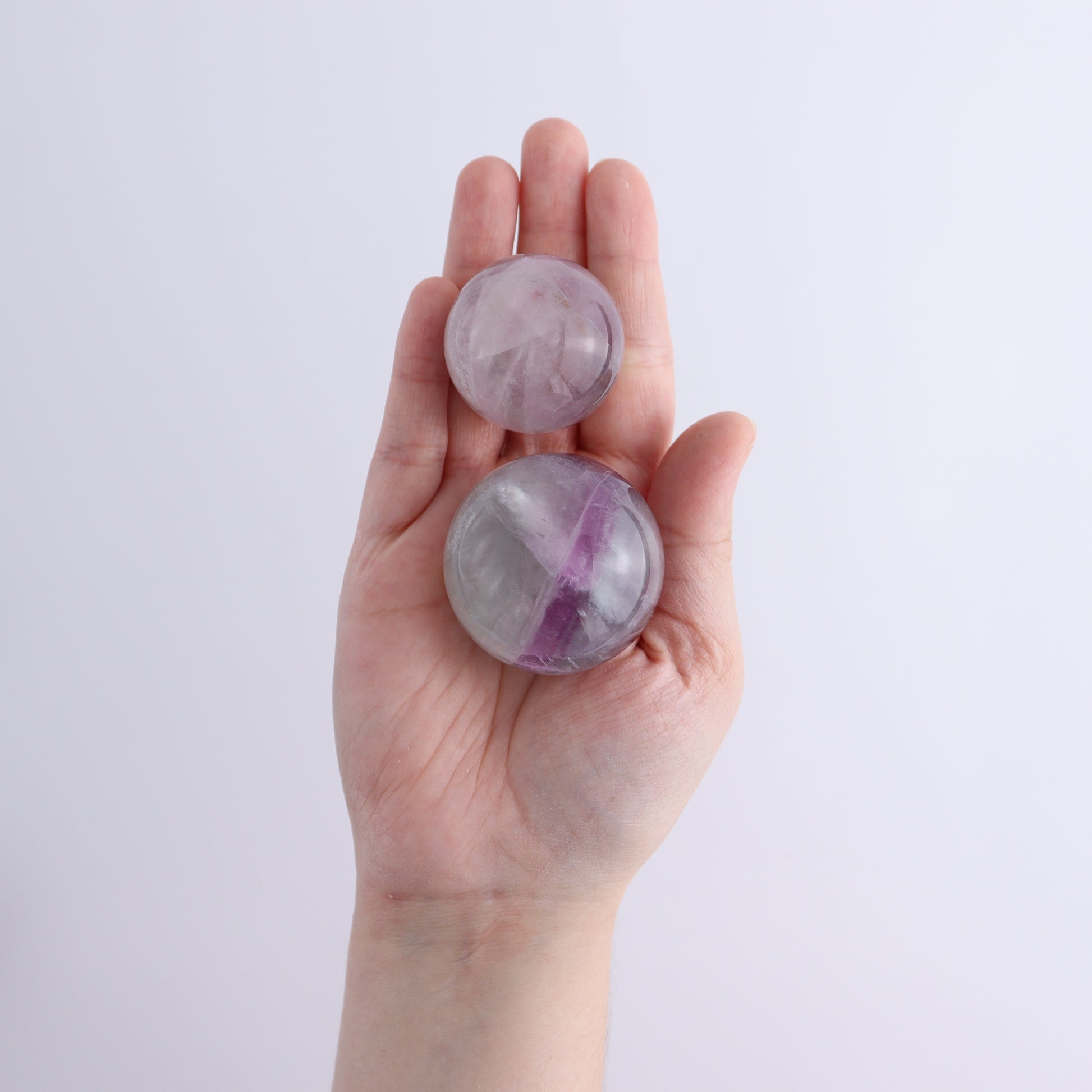 Fluorite Spheres Set of 12 - Expert Wholesale and Supplier of Wholesale Crystals & Bulk Gemstones, ["Fluorite","Mexico","Spheres"]
