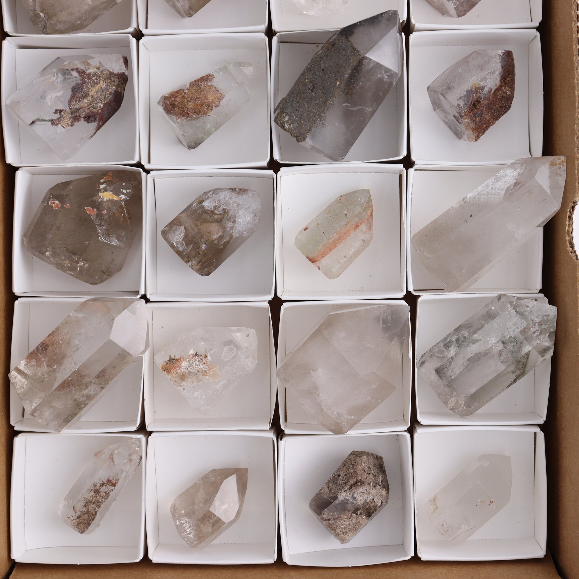 Garden Quartz Towers Set of 20 - Expert Wholesale and Supplier of Wholesale Crystals & Bulk Gemstones, ["Garden Quartz","Quartz","Towers"]