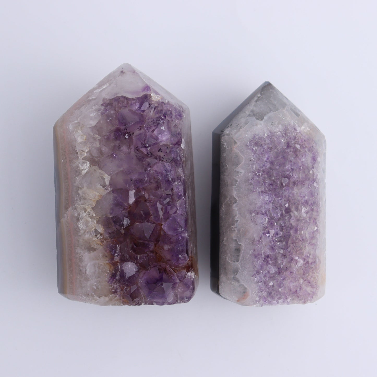 Uruguay Amethyst Towers Set of 4 - Expert Wholesale and Supplier of Wholesale Crystals & Bulk Gemstones, ["Amethyst","Towers","Uruguay"]