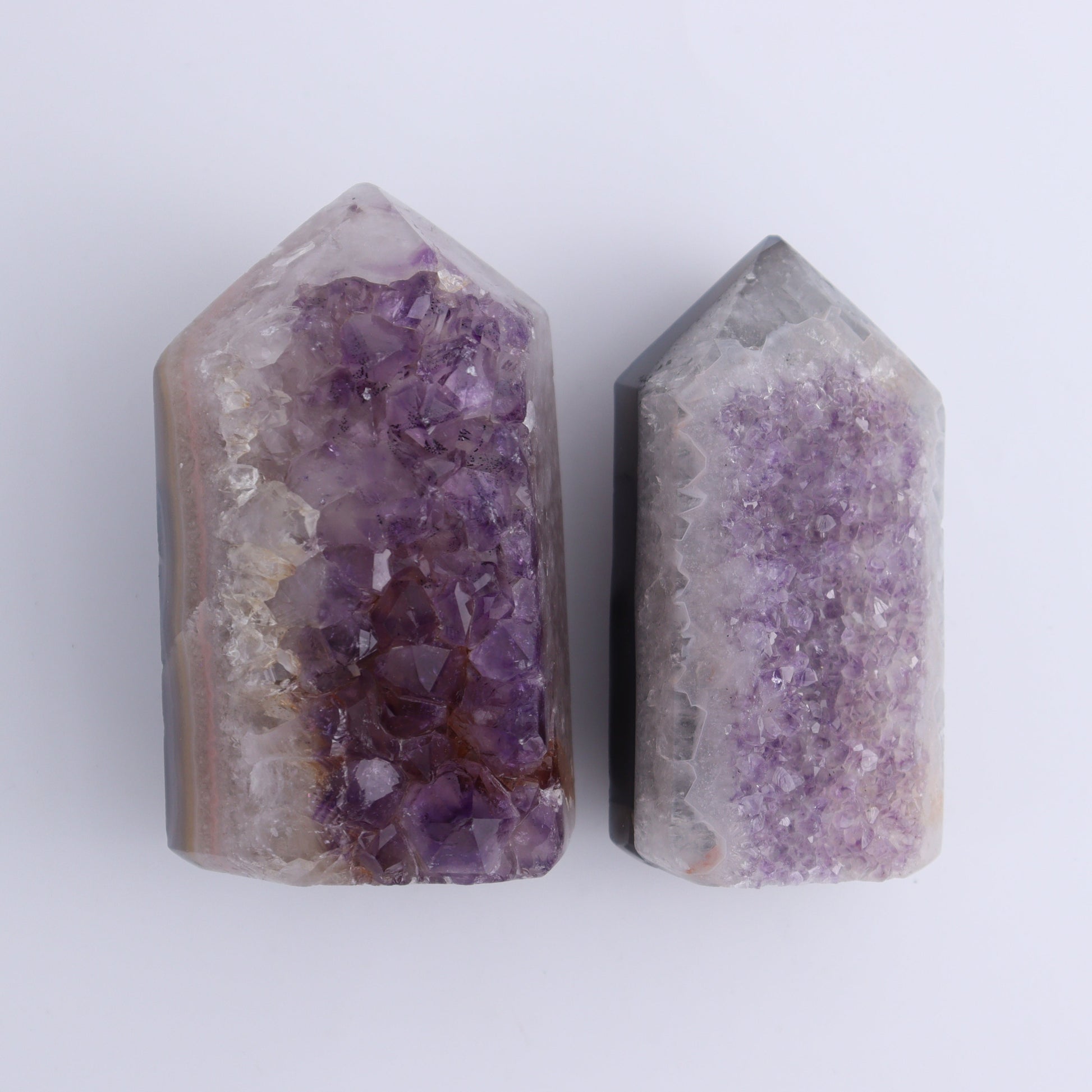 Uruguay Amethyst Towers Set of 4 - Expert Wholesale and Supplier of Wholesale Crystals & Bulk Gemstones, ["Amethyst","Towers","Uruguay"]