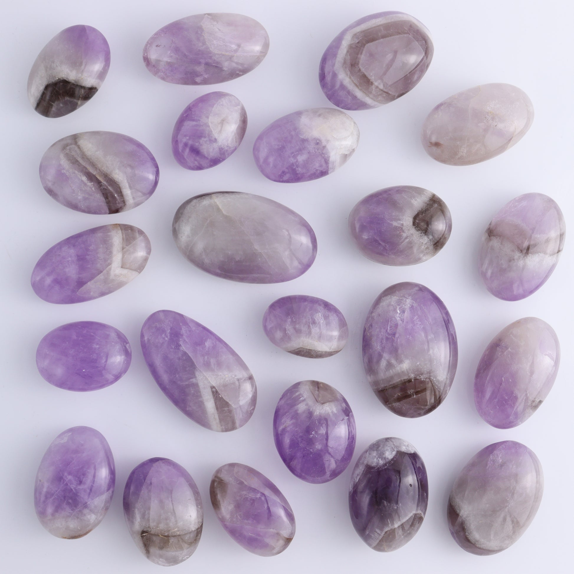Amethyst Palm Stones 1 kg Set - Expert Wholesale and Supplier of Wholesale Crystals & Bulk Gemstones, ["Amethyst","Madagascar","Palm Stones"]