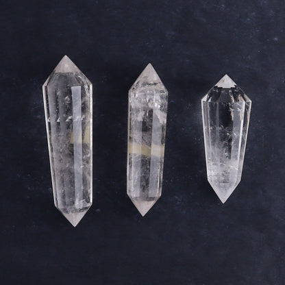 Quartz Faceted Double Points Set of 11 - Expert Wholesale and Supplier of Wholesale Crystals & Bulk Gemstones, ["Brazil","Clear Quartz","close_50","Mixed Carvings","Quartz"]