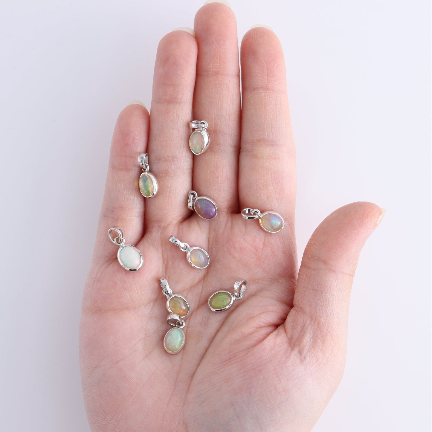 One Opal Sterling Silver Pendant (chain not included) - Expert Wholesale and Supplier of Wholesale Crystals & Bulk Gemstones, ["Opal","Pendant","sterling silver"]