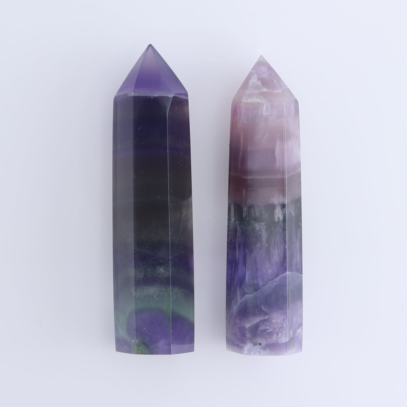 Lavender Fluorite Towers Set of 10