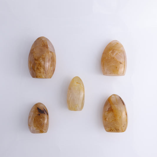 Hematite Quartz Freeform Set of 5 - Expert Wholesale and Supplier of Wholesale Crystals & Bulk Gemstones, ["Freeforms","Hematite","Madagascar"]