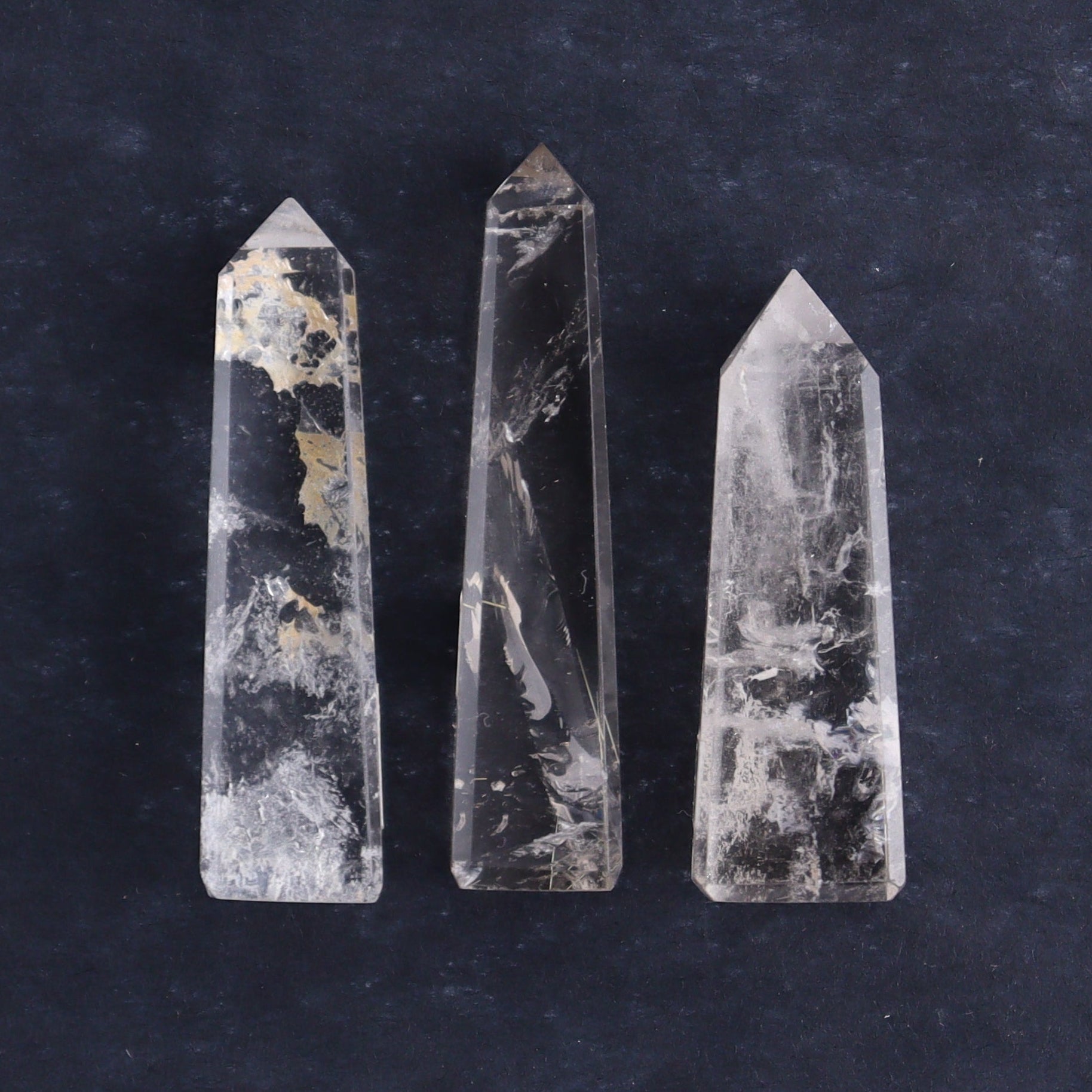 Quartz Towers Set of 14 - Expert Wholesale and Supplier of Wholesale Crystals & Bulk Gemstones, ["Brazil","Clear Quartz","Points","Quartz","Towers"]