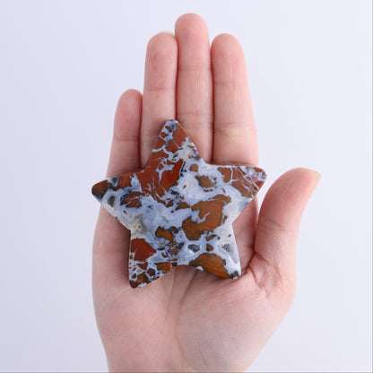 Brecciated Jasper Moons, Stars, Towers, Clouds, and Flames Set of 11