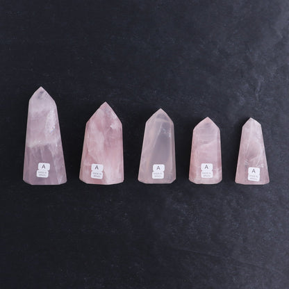 Rose Quartz Towers Set of 5