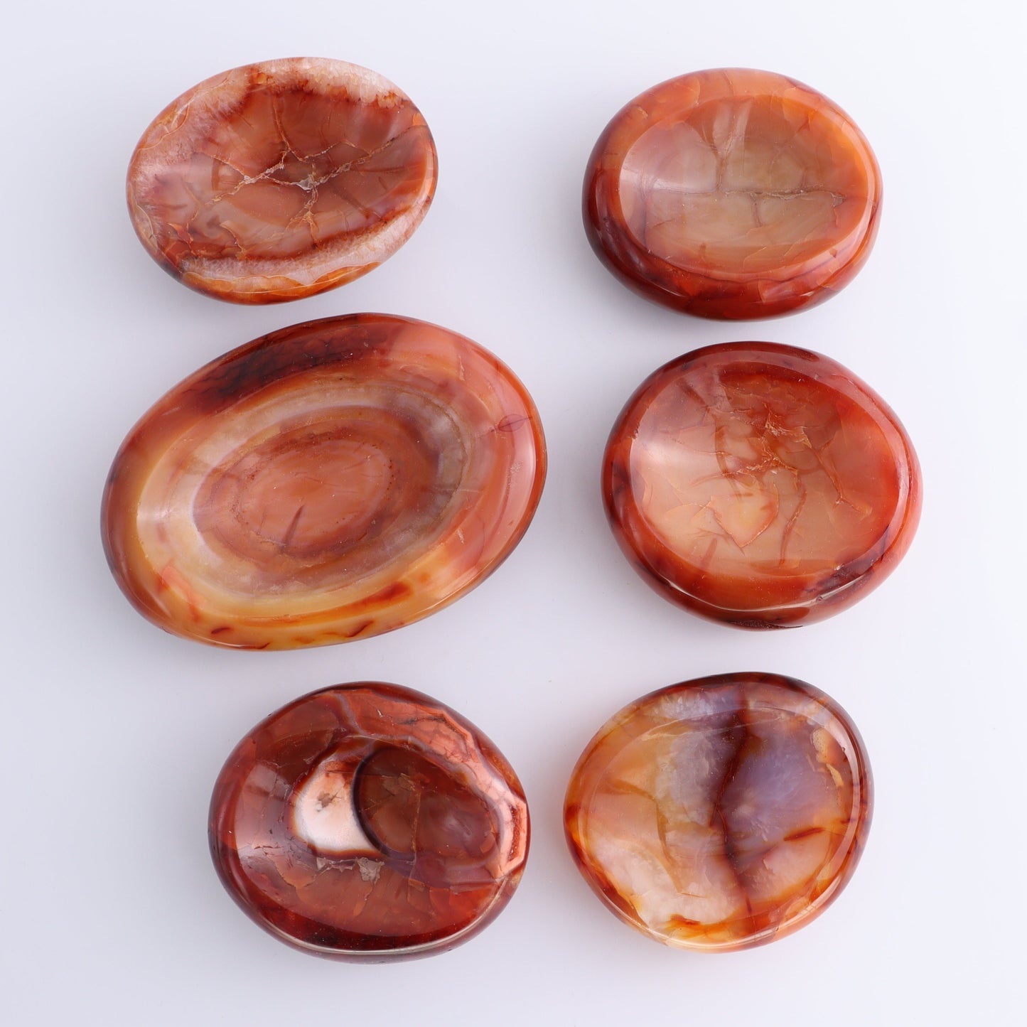 Carnelian Bowls Set of 6 - Expert Wholesale and Supplier of Wholesale Crystals & Bulk Gemstones, ["Bowls","carnelian","Madagascar"]