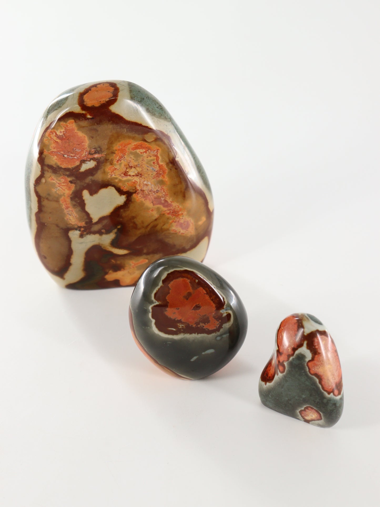 Polychrome Jasper Freeforms Set of 3 - Expert Wholesale and Supplier of Wholesale Crystals & Bulk Gemstones, []
