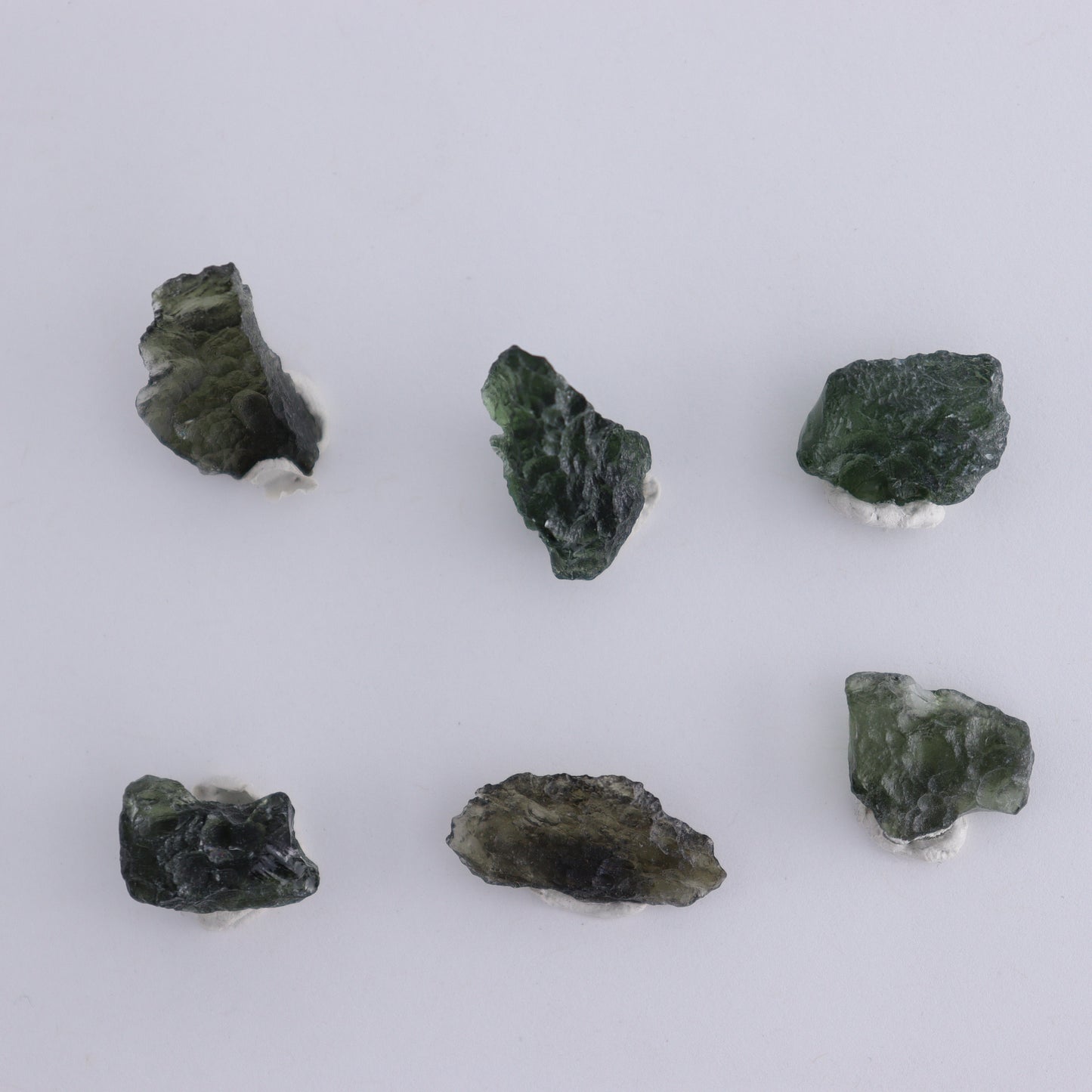Moldavite Pieces Set of 6 - Expert Wholesale and Supplier of Wholesale Crystals & Bulk Gemstones, ["Czech Republic","Moldavite","Pieces"]
