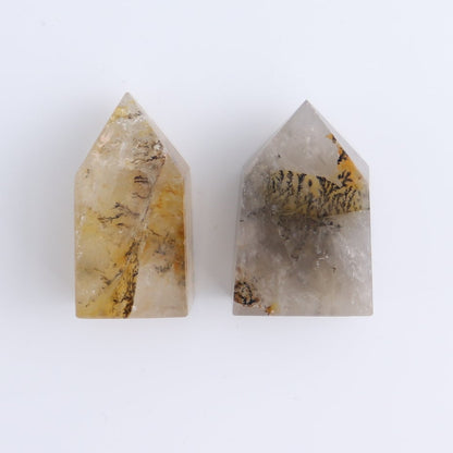 Dendritic Golden Healer Quartz Towers Set of 11