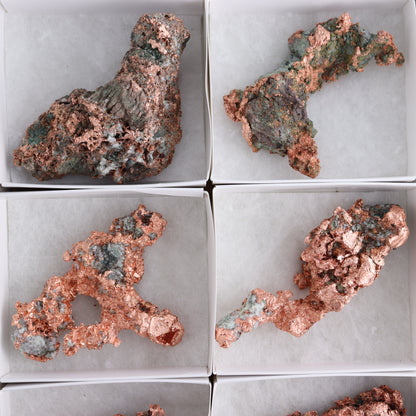 Native Copper Flat of 6 - Expert Wholesale and Supplier of Wholesale Crystals & Bulk Gemstones, ["copper","Freeforms","Native Copper","United States"]