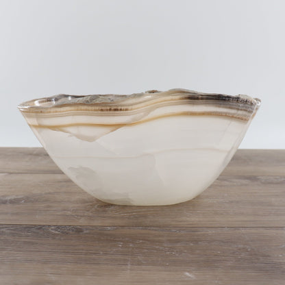 Mexican Onyx/Calcite Bowl 12"