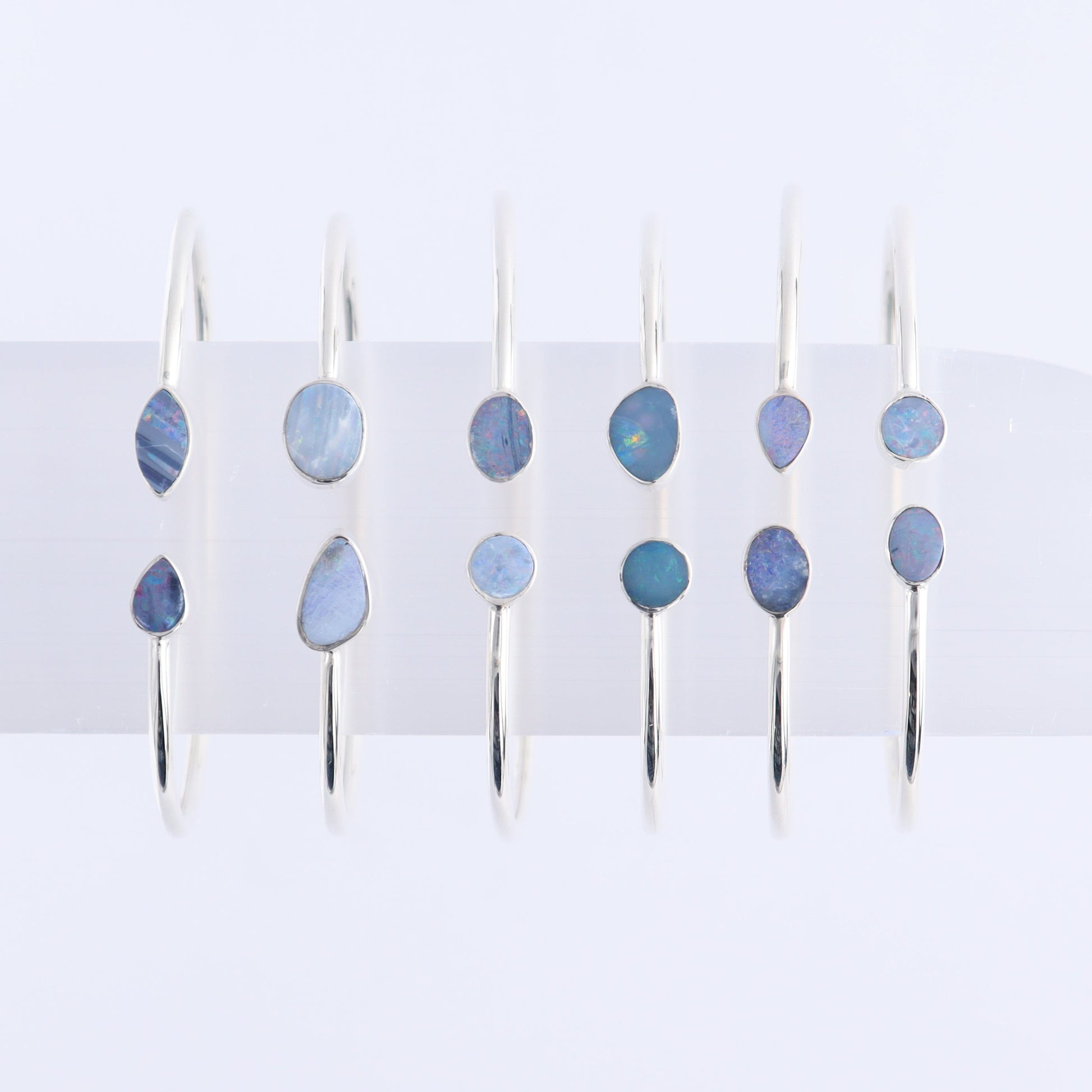 One Australian Opal Sterling Silver Bracelet - Expert Wholesale and Supplier of Wholesale Crystals & Bulk Gemstones, ["Australian Opal","Bracelet","bracelets","Opal"]