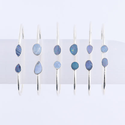 One Australian Opal Sterling Silver Bracelet - Expert Wholesale and Supplier of Wholesale Crystals & Bulk Gemstones, ["Australian Opal","Bracelet","bracelets","Opal"]